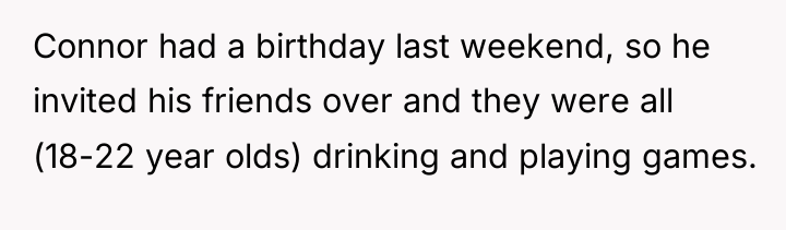 Connor had a birthday last weekend, so he invited his...
