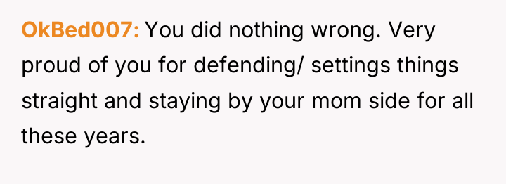 OkBed007 You did nothing wrong. Very proud of you for...