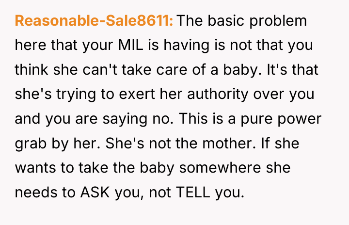 Reasonable-Sale8611 The basic problem here that your MIL is having...