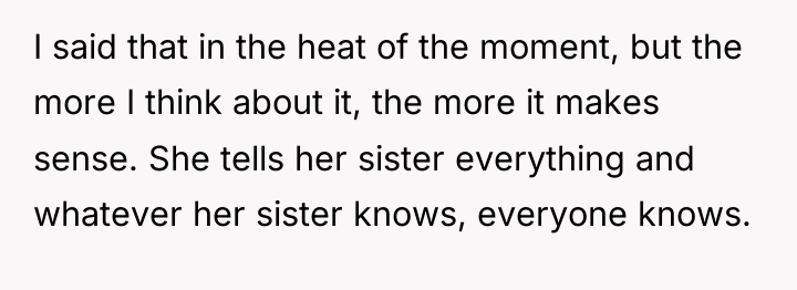 I said that in the heat of the moment, but...