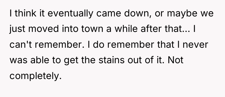 I think it eventually came down, or maybe we just...