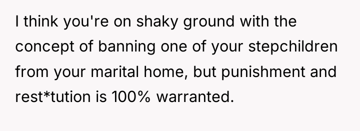 I think you're on shaky ground with the concept of...