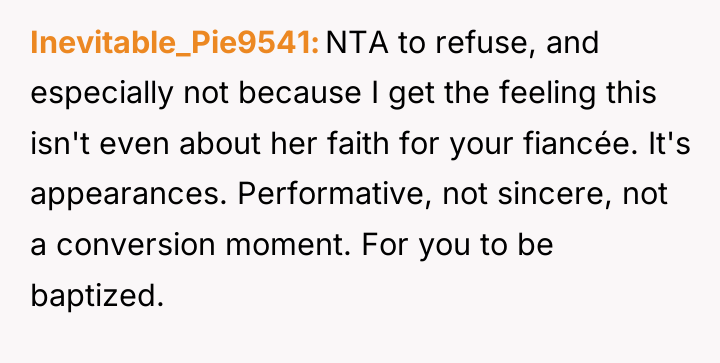 Inevitable_Pie9541 NTA to refuse, and especially not because I get...