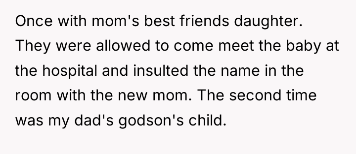 Once with mom's best friends daughter. They were allowed to...