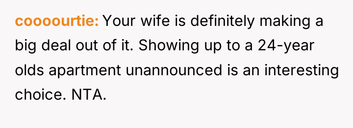 coooourtie Your wife is definitely making a big deal out...