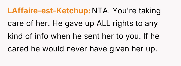 LAffaire-est-Ketchup NTA. You're taking care of her. He gave up...
