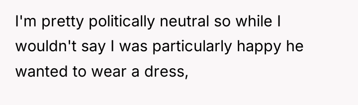 I'm pretty politically neutral so while I wouldn't say I...