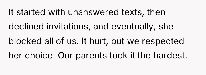 It started with unanswered texts, then declined invitations, and eventually,...