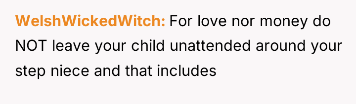 WelshWickedWitch For love nor money do NOT leave your child...