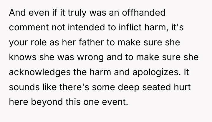 And even if it truly was an offhanded comment not...