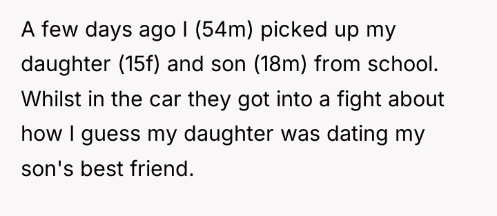 A few days ago I (54m) picked up my daughter...