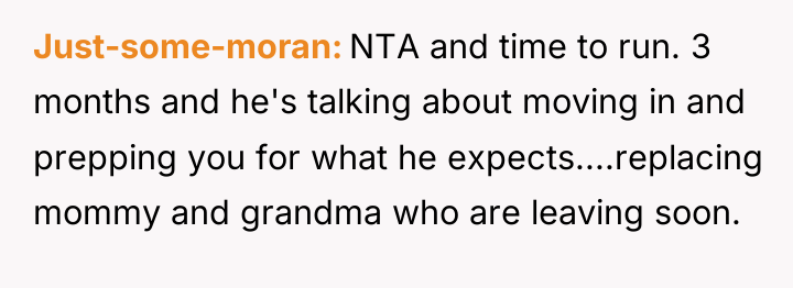 Just-some-moran NTA and time to run. 3 months and he's...