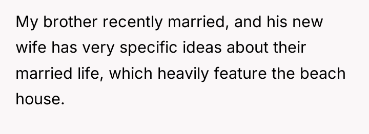 My brother recently married, and his new wife has very...