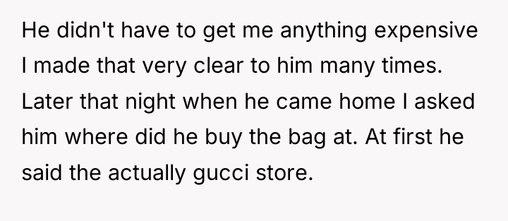 He didn't have to get me anything expensive I made...