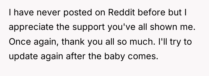 I have never posted on Reddit before but I appreciate...