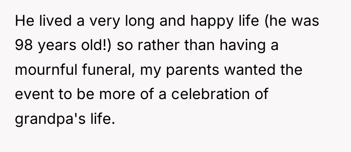 He lived a very long and happy life (he was...