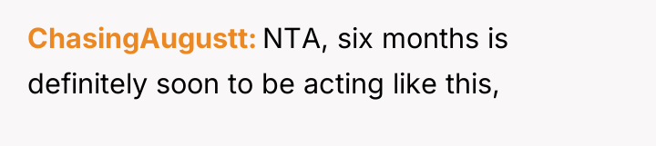 ChasingAugustt NTA, six months is definitely soon to be acting...