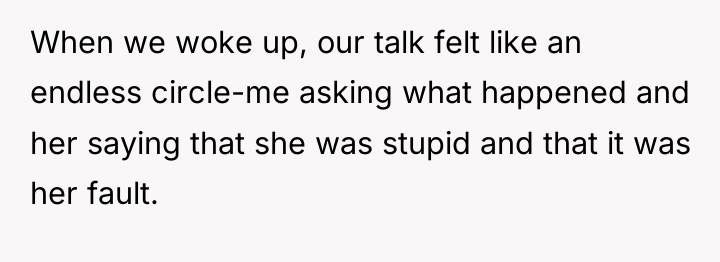 When we woke up, our talk felt like an endless...