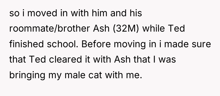 so i moved in with him and his roommate/brother Ash...
