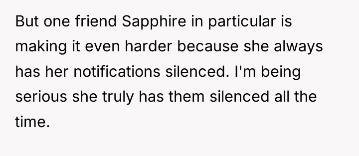 But one friend Sapphire in particular is making it even...