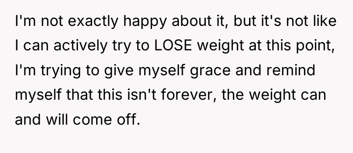 I'm not exactly happy about it, but it's not like...