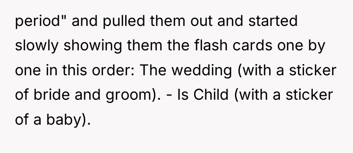 period" and pulled them out and started slowly showing them...