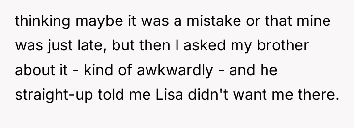 thinking maybe it was a mistake or that mine was...