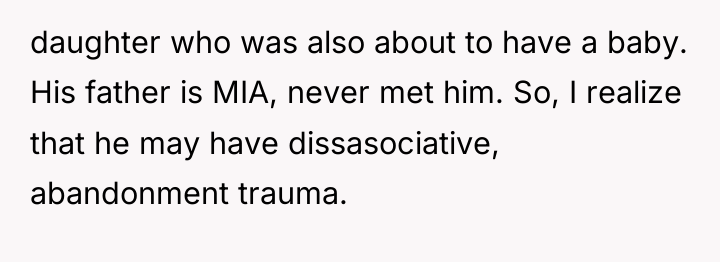 daughter who was also about to have a baby. His...