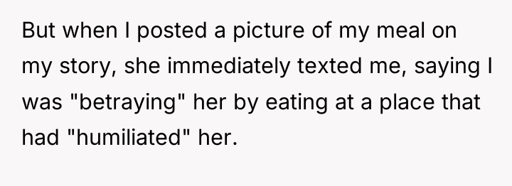 But when I posted a picture of my meal on...