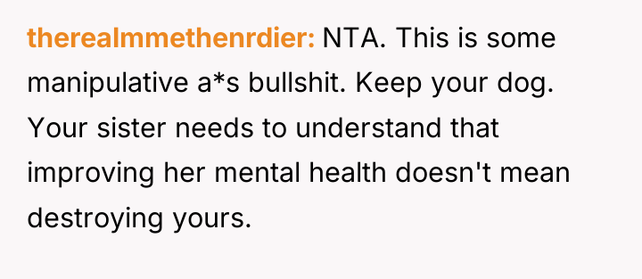 therealmmethenrdier NTA. This is some manipulative a*s bullshit. Keep your...