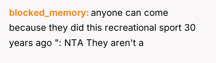 blocked_memory anyone can come because they did this recreational sport...