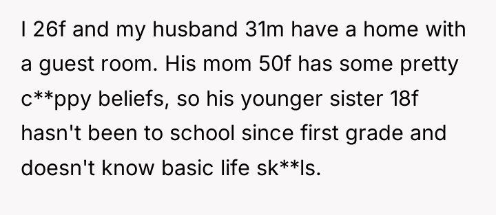 I 26f and my husband 31m have a home with...