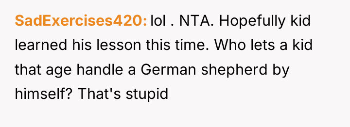 SadExercises420 lol . NTA. Hopefully kid learned his lesson this...