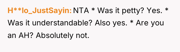 H**lo_JustSayin NTA * Was it petty? Yes. * Was it...
