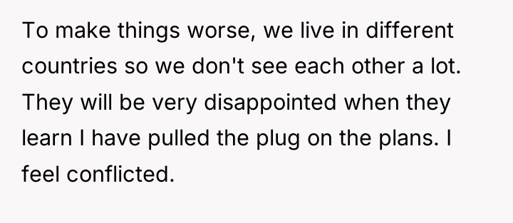 To make things worse, we live in different countries so...