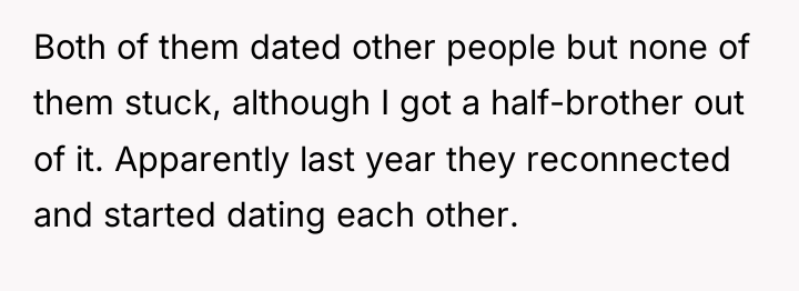 Both of them dated other people but none of them...