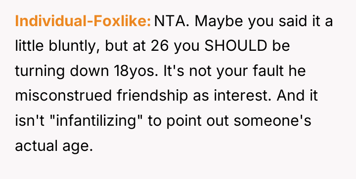 Individual-Foxlike NTA. Maybe you said it a little bluntly, but...