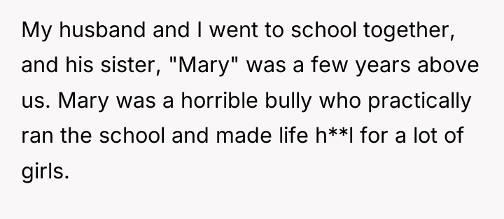 My husband and I went to school together, and his...