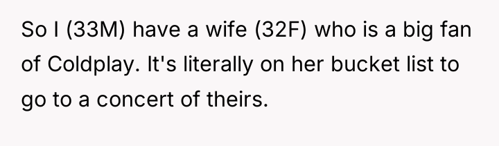 So I (33M) have a wife (32F) who is a...