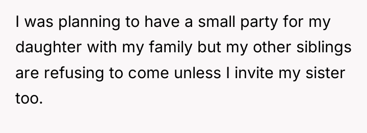 I was planning to have a small party for my...