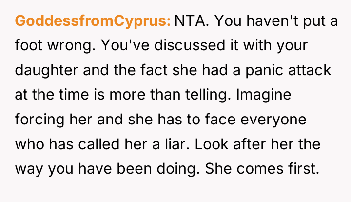 GoddessfromCyprus NTA. You haven't put a foot wrong. You've discussed...