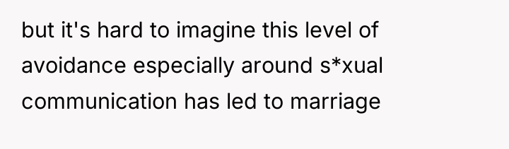 but it's hard to imagine this level of avoidance especially...