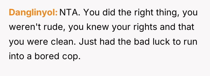 Danglinyol NTA. You did the right thing, you weren't rude,...