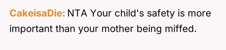 CakeisaDie NTA Your child's safety is more important than your...