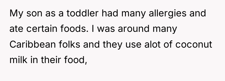 My son as a toddler had many allergies and ate...