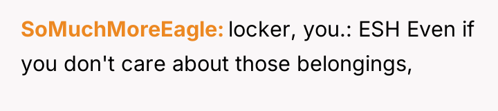 SoMuchMoreEagle locker, you.: ESH Even if you don't care about...