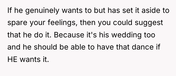 If he genuinely wants to but has set it aside...