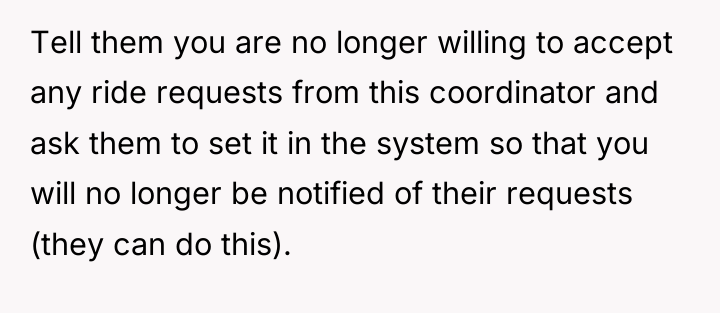 Tell them you are no longer willing to accept any...