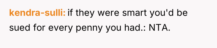 kendra-sulli if they were smart you'd be sued for every...