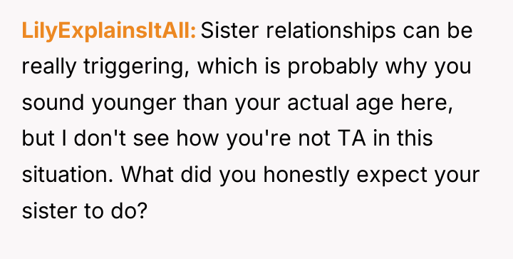 LilyExplainsItAll Sister relationships can be really triggering, which is probably...